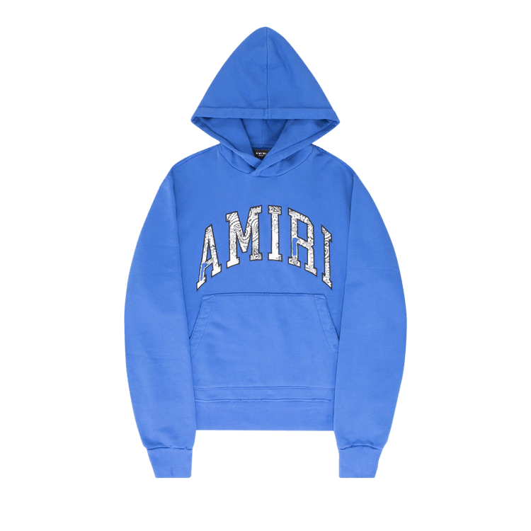 Amiri Bandana Appliqué Hoodie "Blue/White"