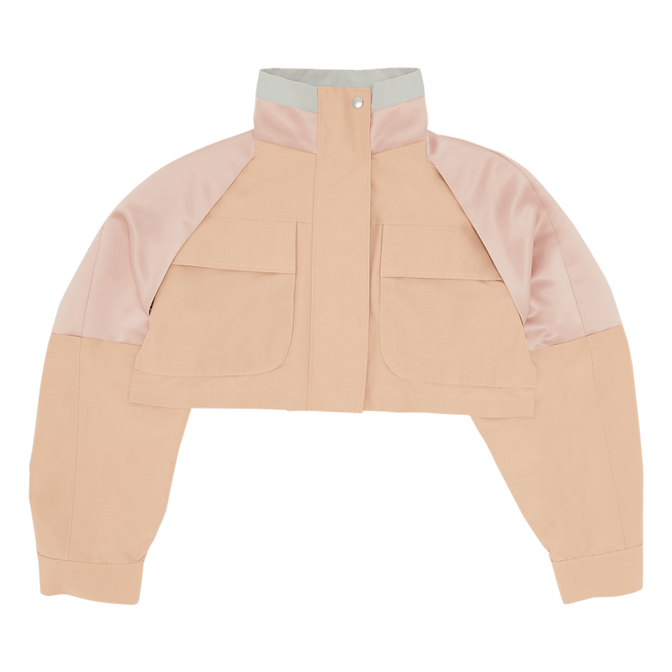 Sacai Grosgrain Mix Blouson "Light Pink"