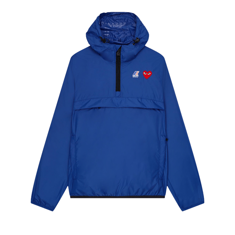 Comme des Garçons PLAY x K-Way Half-Zip Packable Jacket "Blue"