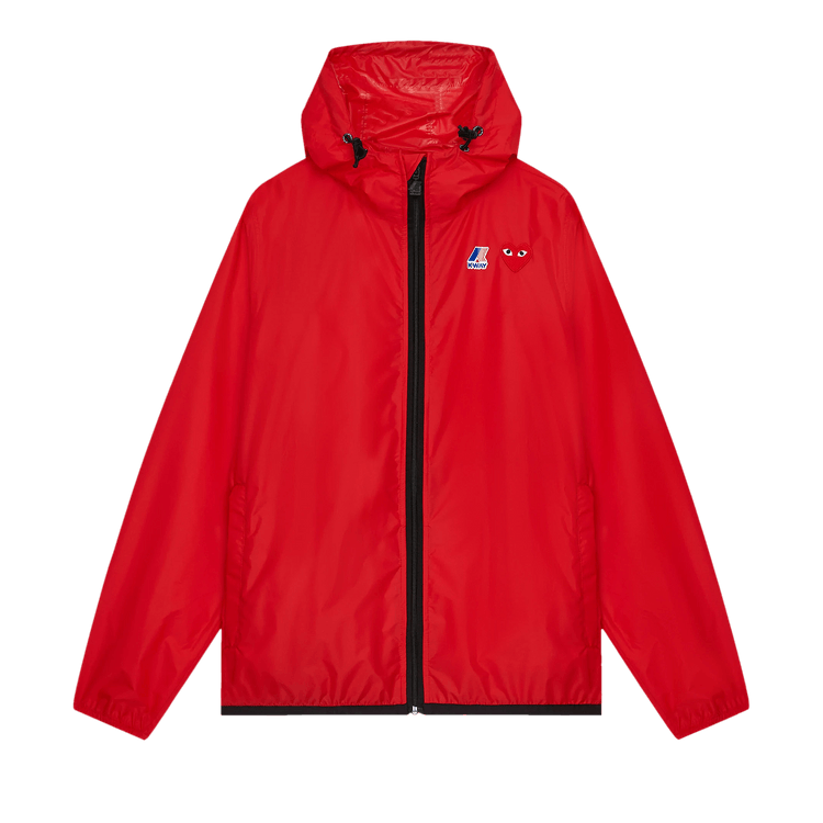 Comme des Garçons PLAY x K-Way Full-Zip Packable Jacket "Red"