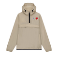 Comme des Garçons PLAY x K-Way Half-Zip Packable Jacket "Beige"