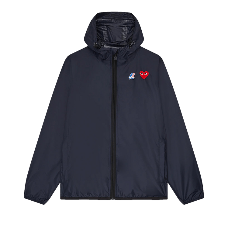 Comme des Garçons PLAY x K-Way Full-Zip Packable Jacket "Navy"