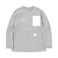 And Wander Composition Long-Sleeve Tee "Grey"