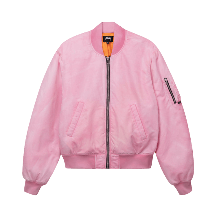 Stussy Dyed Nylon Bomber "Pink"