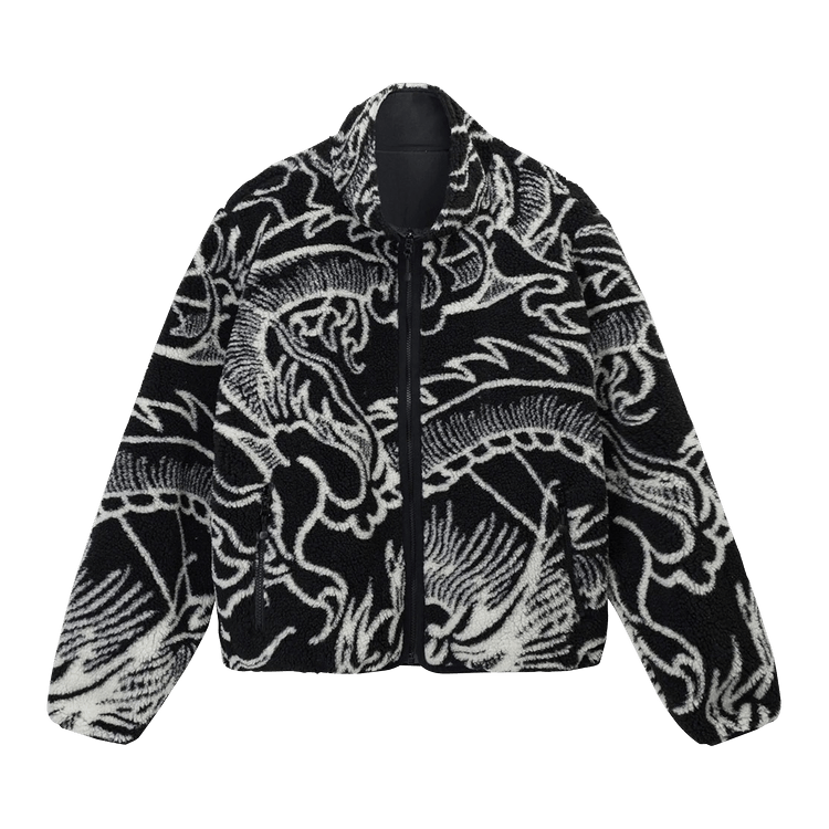 Stussy Dragon Sherpa Jacket "Black"