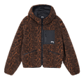 Stussy Snake Jacquard Sherpa Jacket "Brown"