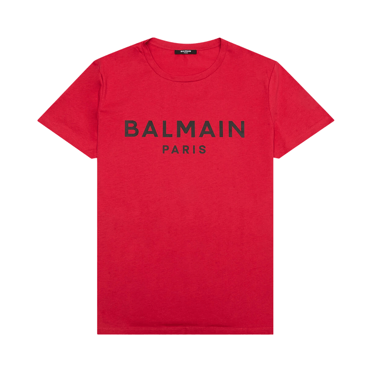 Balmain Printed T-Shirt "Rouge/Noir"