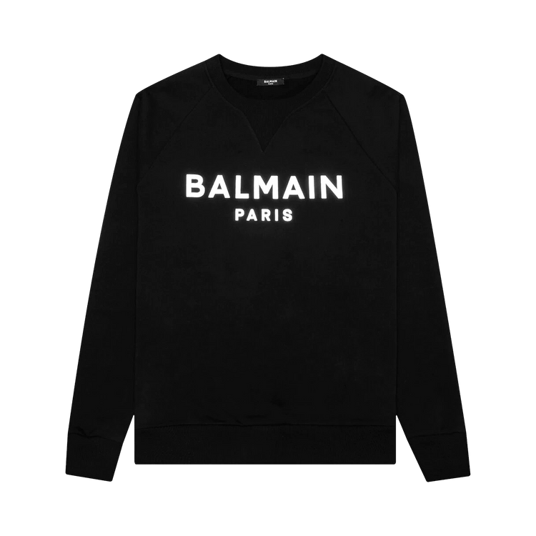 Balmain Foil Sweatshirt "Noir/Argent"