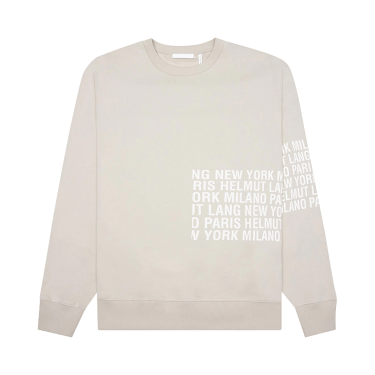 Helmut Lang Box Logo Crewneck "Mist"