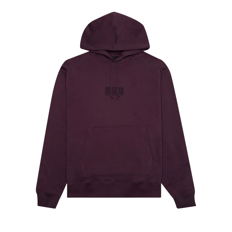 Helmut Lang Distort Hoodie "Mulberry"