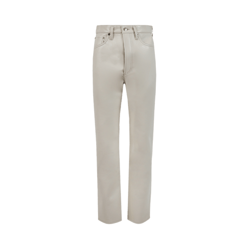 Agolde Recycled Leather 90's Pinch Waist Trousers 'Powder Blue'