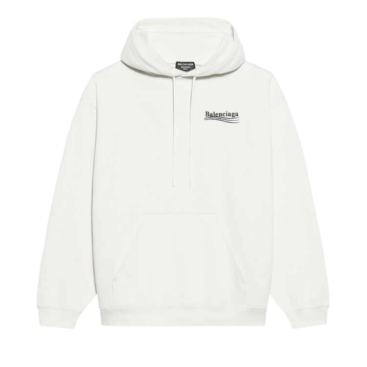 Balenciaga Political Campaign Hoodie Medium Fit "White"