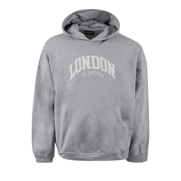 Balenciaga Cities London Hoodie Wide Fit "Grey"