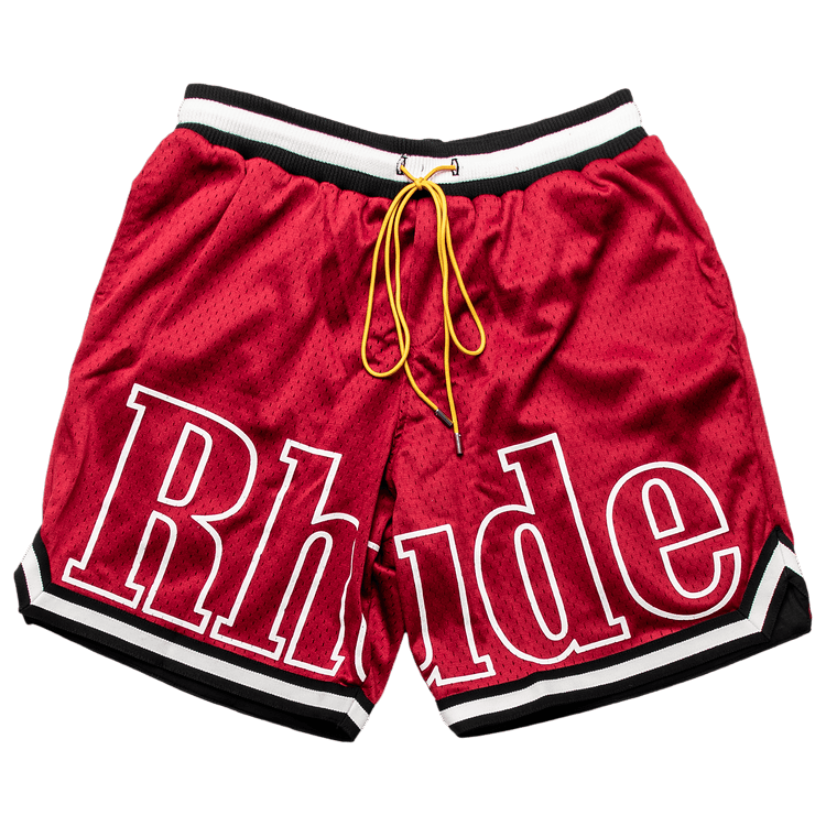Rhude Court Logo Short "Maroon"