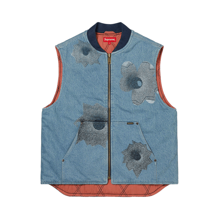 Supreme x Nate Lowman Work Vest "Denim"