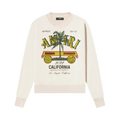 Amiri Rum Label Long-Sleeve Crew "Almond"