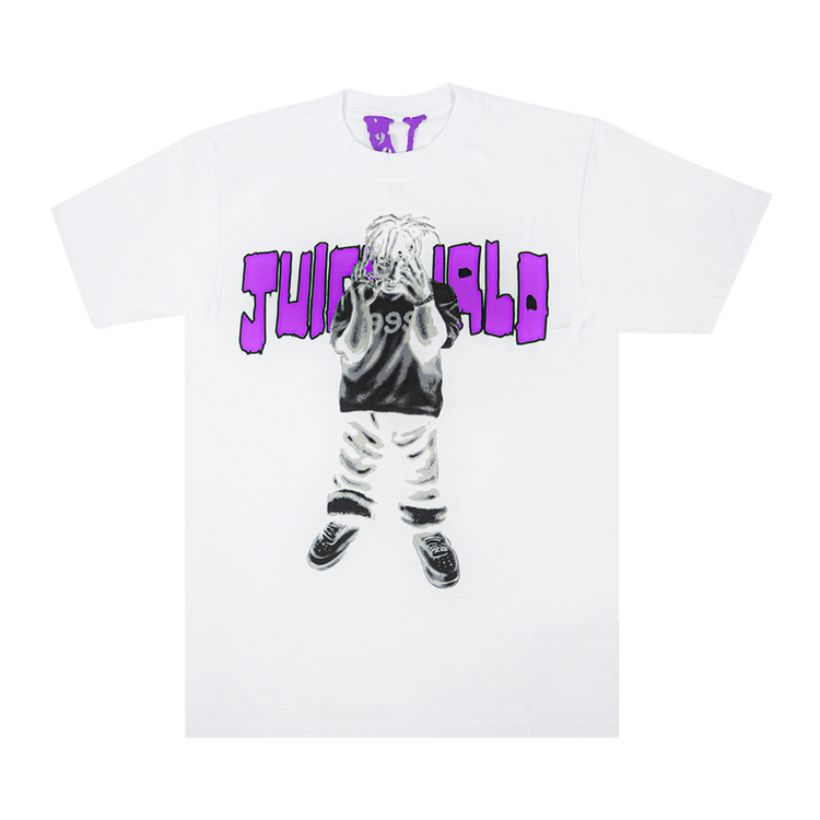 Vlone x Juice WRLD Man Of The Year T-Shirt "White/Purple"