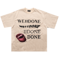 We11done Washed Logo T-Shirt "Ivory"