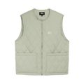 Stussy Diamond Quilted Vest "Sage"