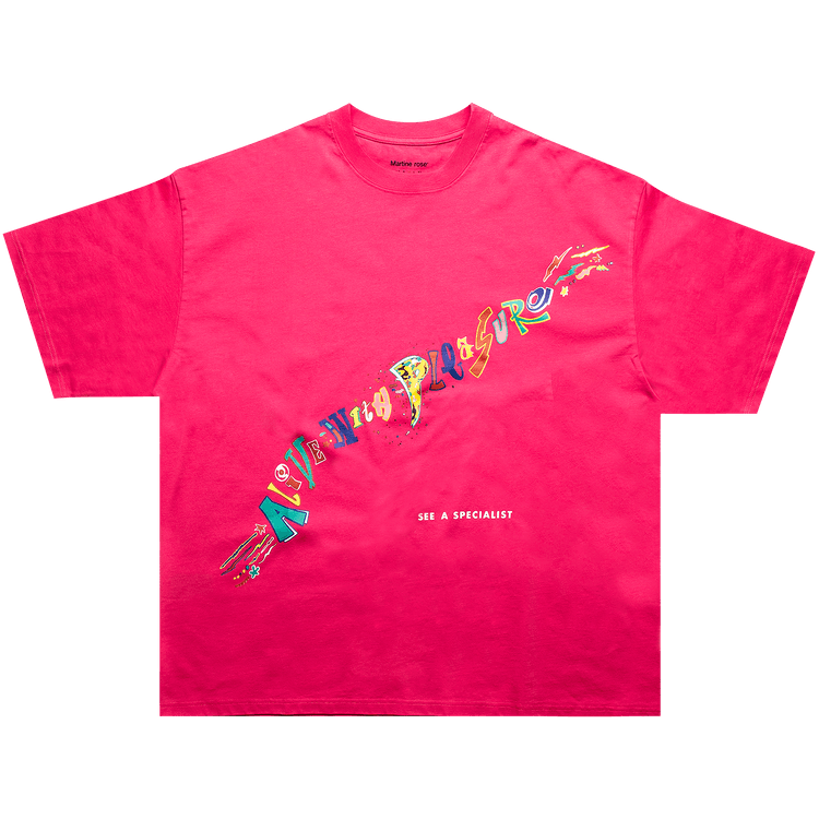 Martine Rose Novelty Oversized T-Shirt "Pink"