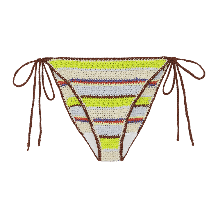 Ganni Crochet String Bikini Briefs "Multicolour"