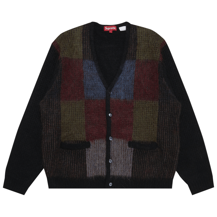 Supreme Brushed Grid Cardigan "Black"