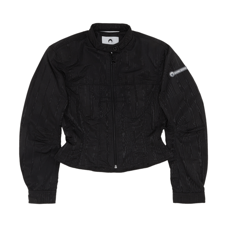 Marine Serre Racing Moire Jacket "Black"