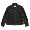 Marine Serre Moon Denim Semi Fitted Jacket "Black"