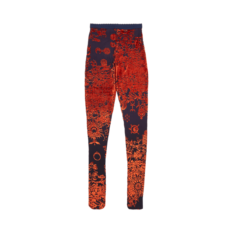 Marine Serre Geotic Devore Leggins "Blue"