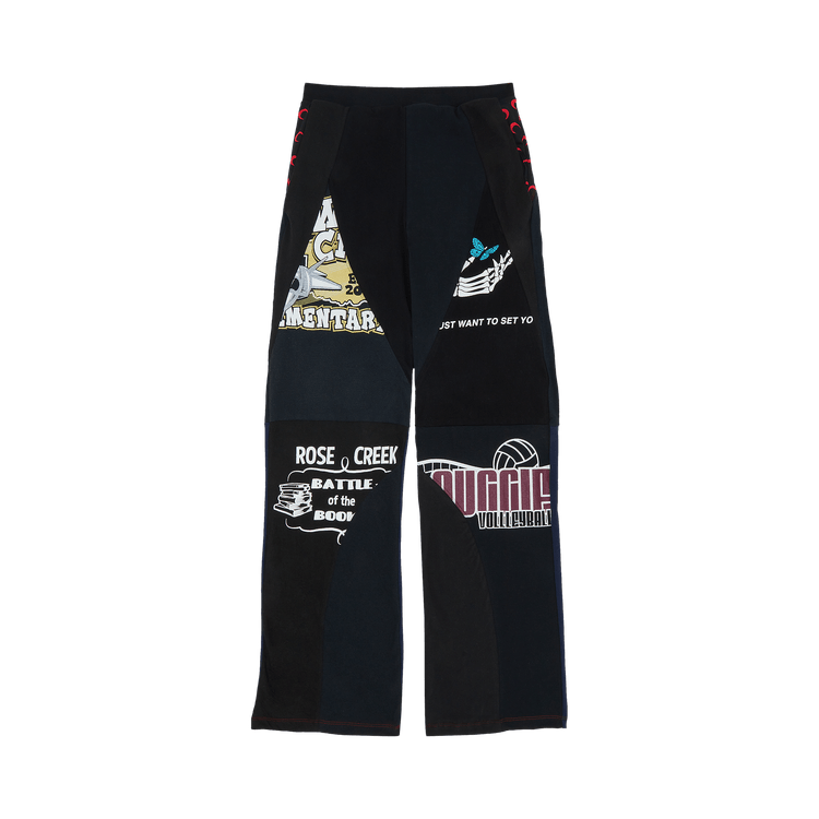 Marine Serre Graphic T-Shirt Track Pants "Black"