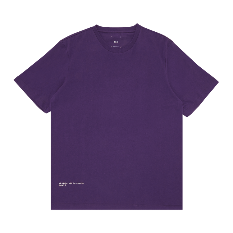 OAMC Knitted Bloom T-Shirt "Aubergine"