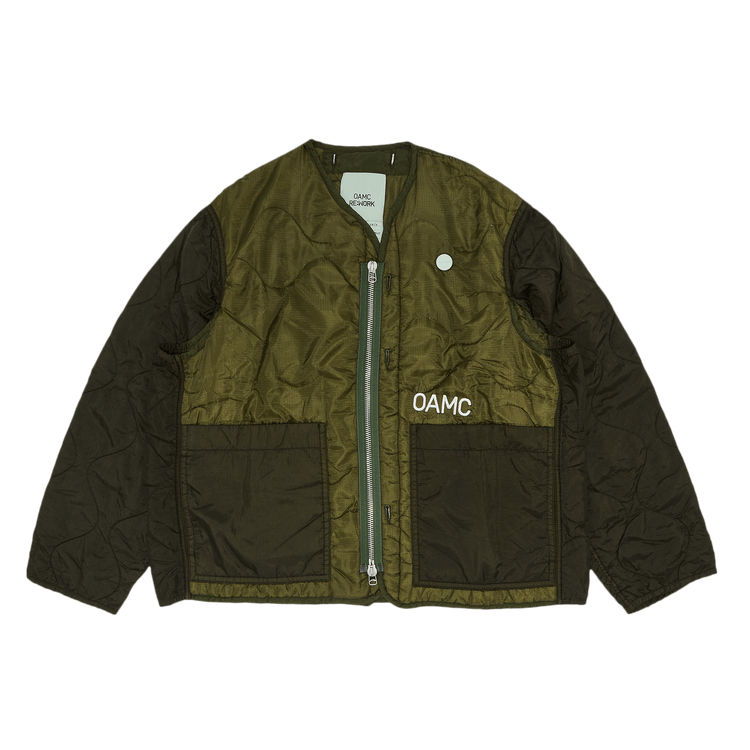 OAMC Woven Re Work Zipped Liner "Sea Green"