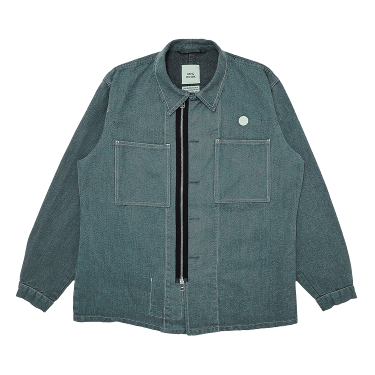 OAMC Woven Re Work Work Shirt "Opal Green"