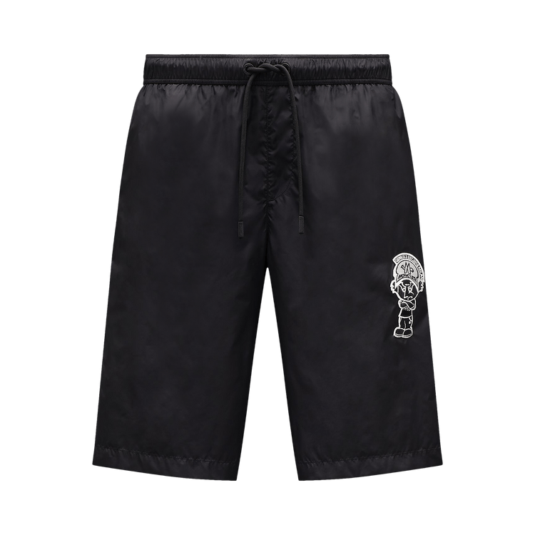 2 Moncler Patch Swim Shorts "Black"