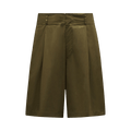 2 Moncler Poplin Shorts "Olive Green"