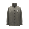 2 Moncler Patch Mock Neck Shirt "Charcoal"