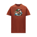 2 Moncler Snowboard Camel Motif T-Shirt "Orange Ochra"