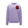 2 Moncler Crewneck Patch Sweater "Violet"