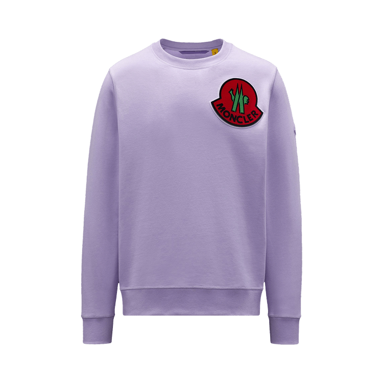 2 Moncler Crewneck Patch Sweater "Violet"