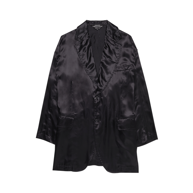Comme des Garçons Homme Plus Floral Printed Satin Jacket "Black"