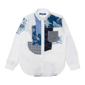 Junya Watanabe Patchwork Shirt "White/Blue"