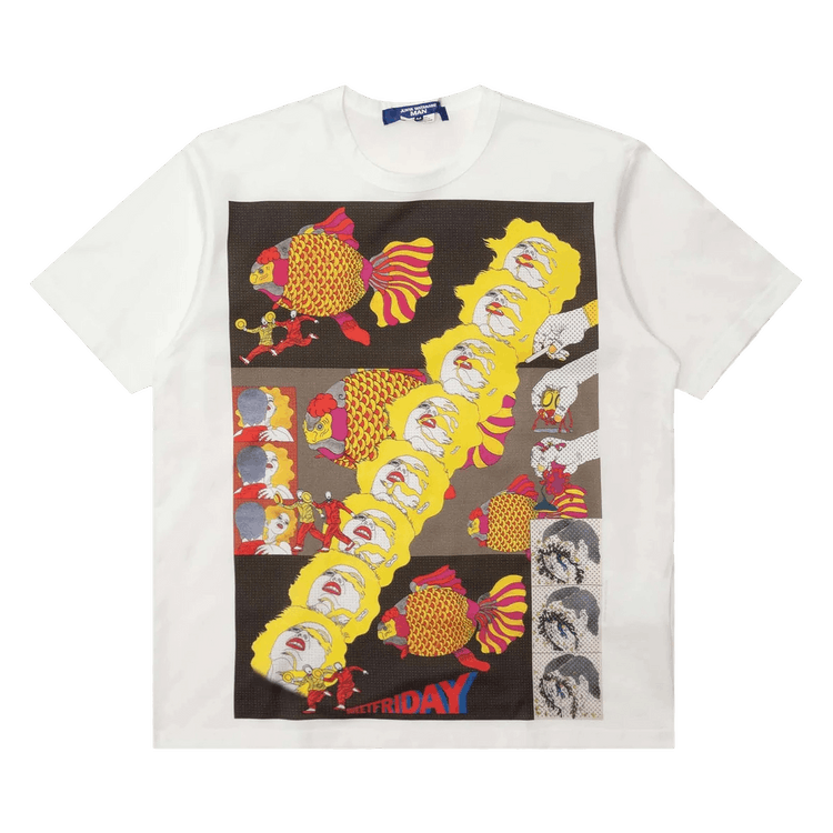 Junya Watanabe Graphic T-Shirt "Red/Multicolor"