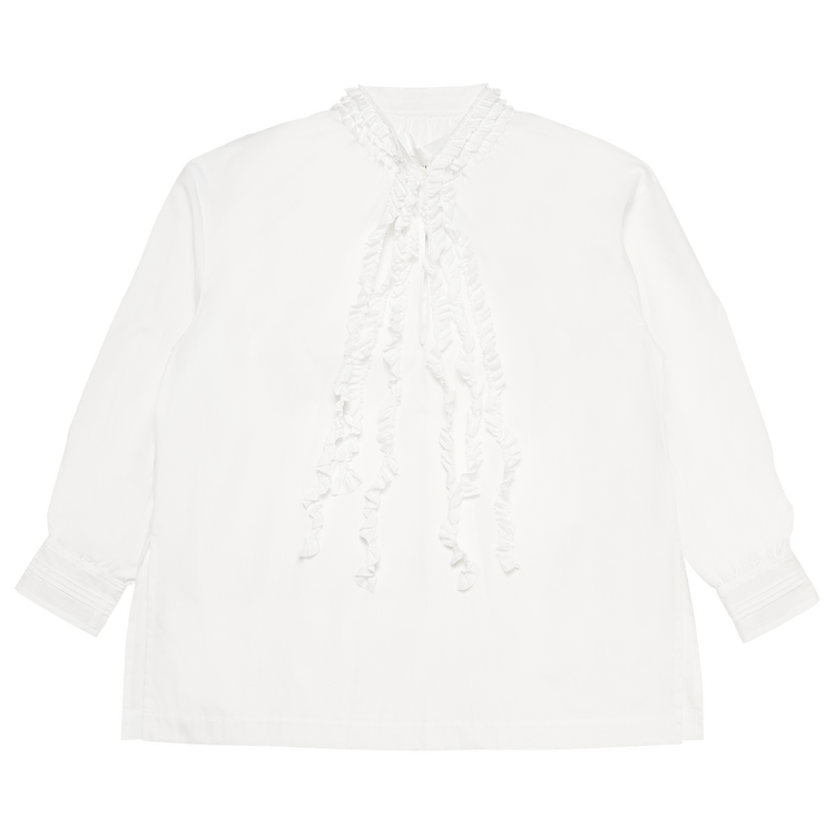 Tao Comme des Garçons Ruffle Applique Blouse "White"