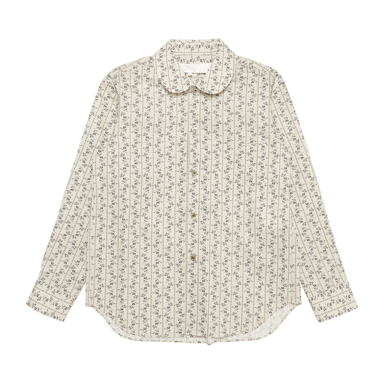Tao Comme des Garçons Floral Printed Shirt "Beige"