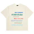 We11done Multi Logo T-Shirt "Ivory"