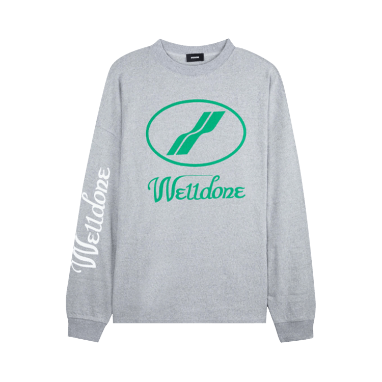 We11done Print Logo Top "Grey"