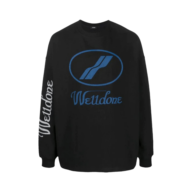 We11done Print Logo Top "Black"