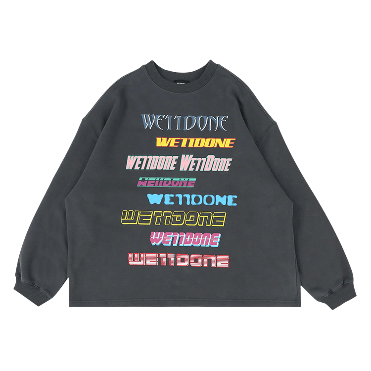 We11done Front Logo Sweatshirt "Charcoal"