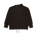 Y/Project Double Collar Laced Pullover "Dark Brown"