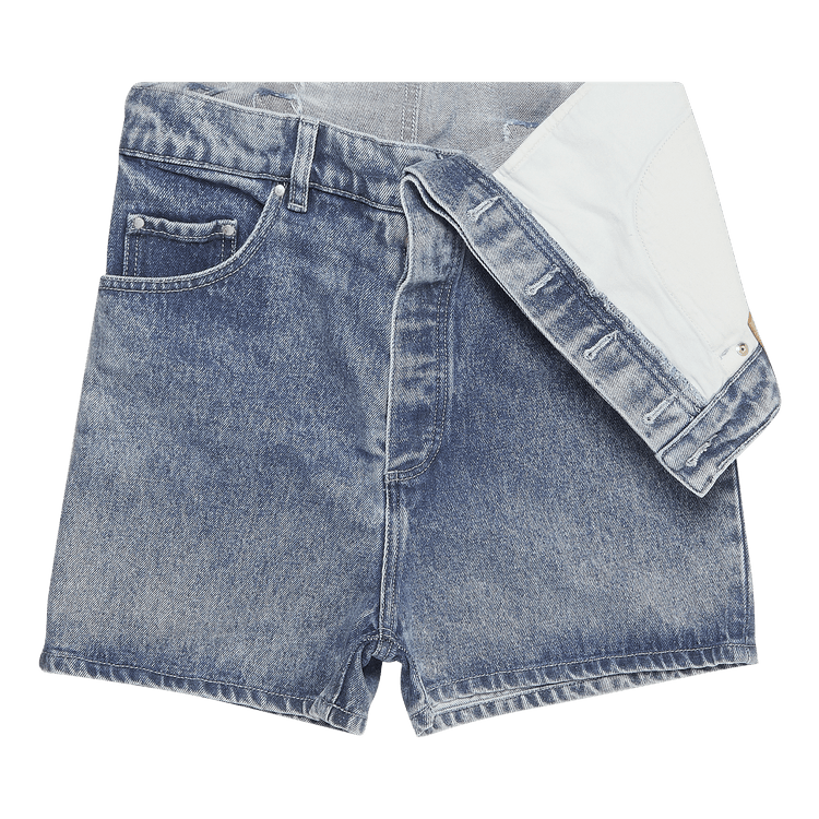 Y/Project Classic Asymmetric Waist Shorts "Ice Blue"